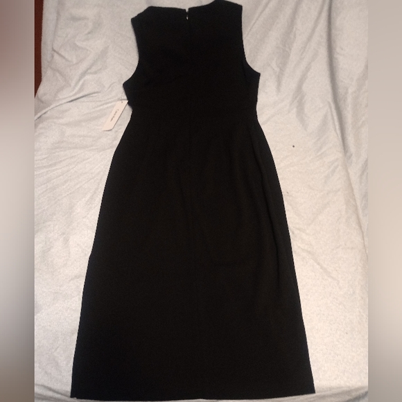 Calvin Klein women's Asymmetric-Neck Sleeveless Sheath Dress - Picture 3 of 8